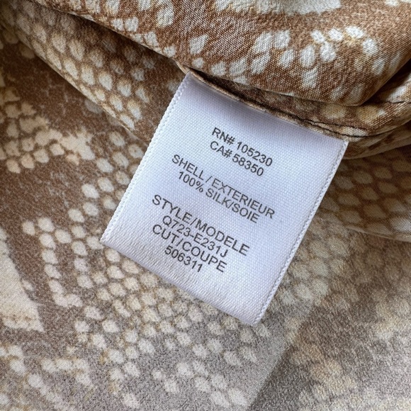 Equipment Black and Cream Snake Print Shirt - Picture 7 of 8